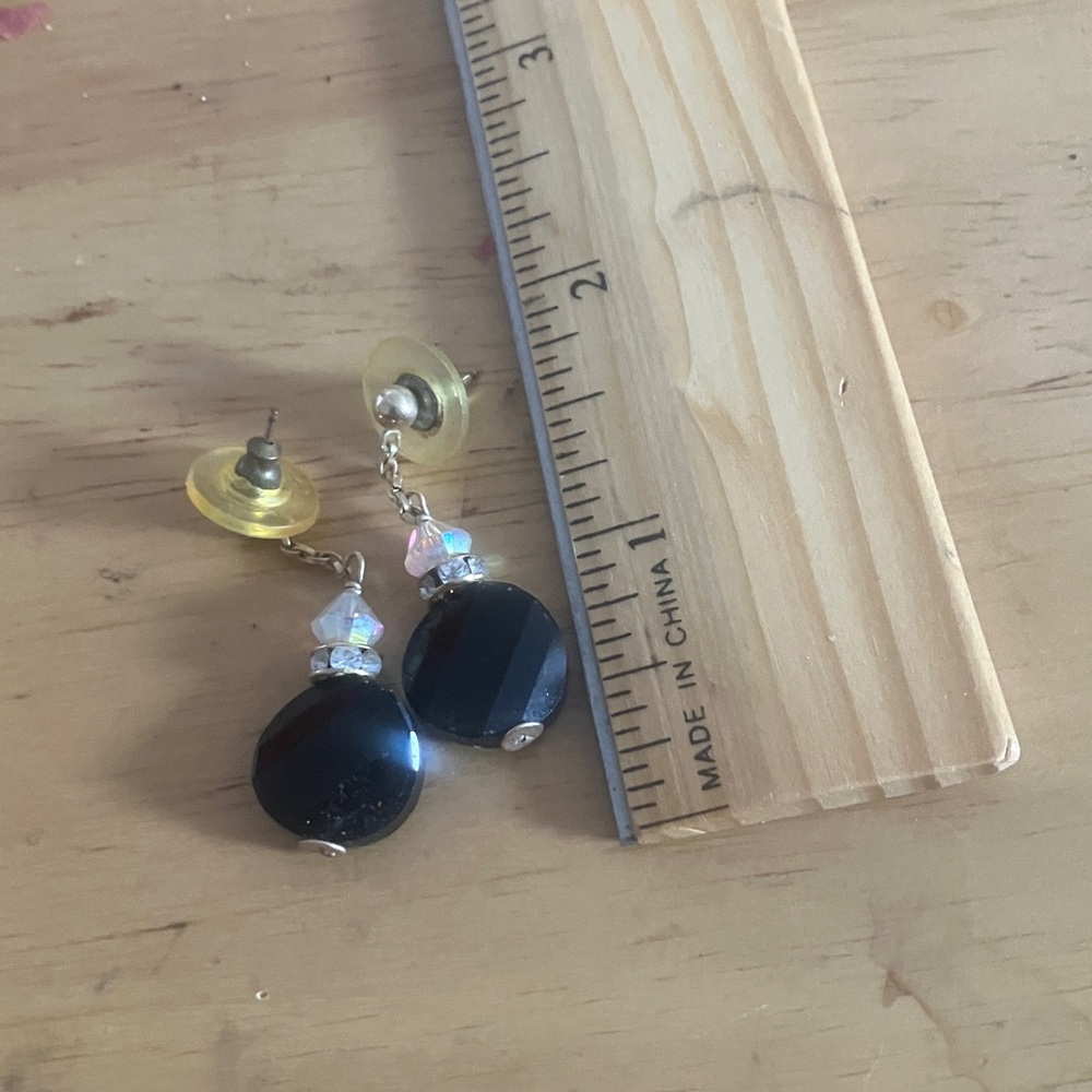 Elegant Black Drop Earrings